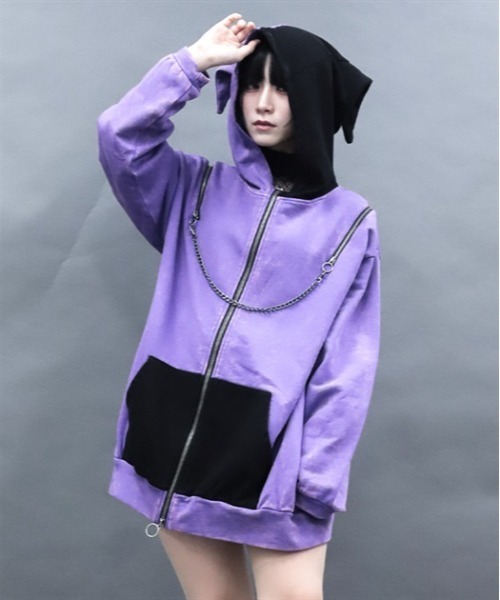 FAT516L 紫トップボード付き XLARGE（エクストララージ）の「SLANTED OG PULLOVER HOODED SWEAT