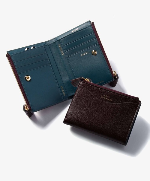 ANYA HINDMARCH（アニヤハインドマーチ）の「ANYA HINDMARCH Peeping Eyes アニヤハインドマーチ ピーピングアイズ  財布（財布・レディース・ピンク系1/ワインレッド・FREE）」の2枚目の写真