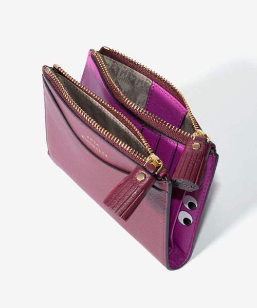 ANYA HINDMARCH（アニヤハインドマーチ）の「ANYA HINDMARCH Peeping Eyes アニヤハインドマーチ ピーピングアイズ  財布（財布・レディース・ピンク系1/ワインレッド・FREE）」の12枚目の写真
