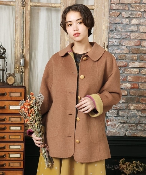 ホコモモラ（JOCOMOMOLA）/【2WAY】Wフェイスリバーミドル丈コート 2WAY】Wフェイスリバーミドル丈コート（その他アウター）｜Jocomomola