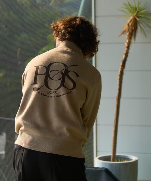 URBAN RESEARCH Sonny Label（アーバンリサーチサニーレーベル）の「OOPS　バックBIGロゴニット（ニット/セーター・メンズ・グレー/ブラック/ベージュ系その他・MEDIUM/X-LARGE/LARGE）」の16枚目の写真