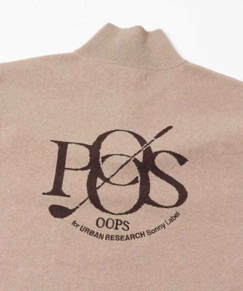 新品★OOPS ハーフジップニット (L) アーバンリサーチサニーレーベル 新品☆アーバンリサーチ OOPS ハーフジップニット サニーレーベル L