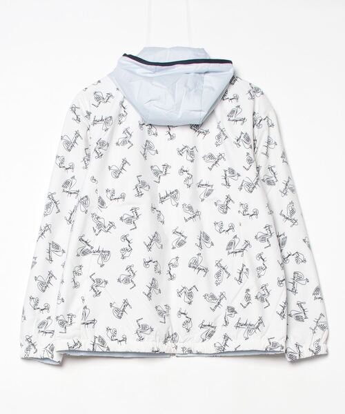le coq sportif GOLF(ルコックスポルティフゴルフ)の「【le coq sportif GOLF】撥水/ストレッチ/防風/保温リバーシブルフーディージャケット ゴルフウェア(ブルゾン・レディース・ホワイト/パープル・S/M/L/XL)」の6枚目の写真