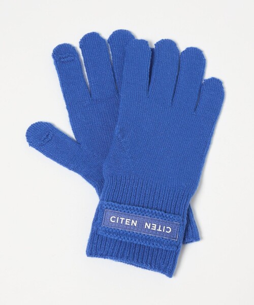 CITEN(シテン)の「<CITEN>クリアロゴニットグローブ(手袋・レディース・グレー系/ロイヤルブルー/オレンジ・FREE)」の1枚目の写真