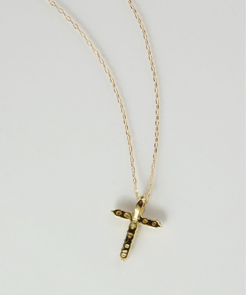 anq.(アンク)の「「anq.」K18・Cross 0.1ctダイヤモンド ネックレス(ネックレス・レディース・イエローゴールド・ONESIZE)」の6枚目の写真