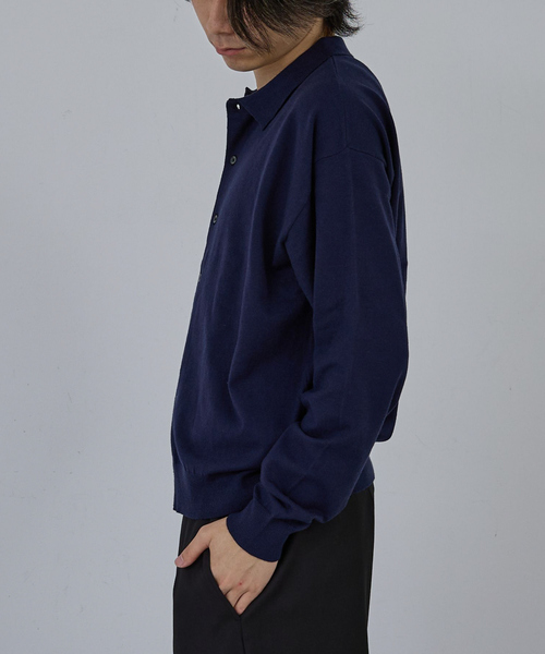 AH ABAHOUSE（エーエイチアバハウス）の「CASHMERE TOUCH KNIT SHIRT CARDIGAN / カシミヤタッチニットシャツカーディガン（ニット/セーター・メンズ・グレー/ブラック/ブラウン/ネイビー・46/48/44）」の15枚目の写真