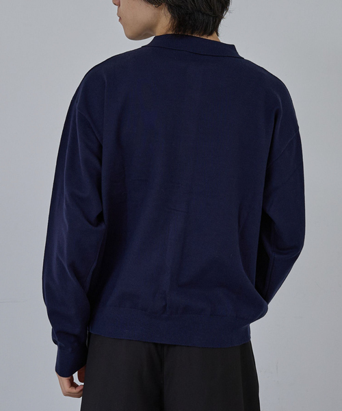 AH ABAHOUSE（エーエイチアバハウス）の「CASHMERE TOUCH KNIT SHIRT CARDIGAN / カシミヤタッチニットシャツカーディガン（ニット/セーター・メンズ・グレー/ブラック/ブラウン/ネイビー・46/48/44）」の16枚目の写真