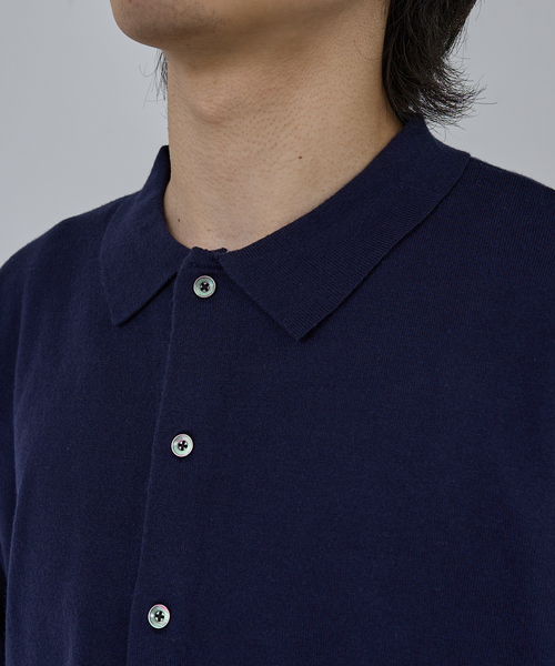 AH ABAHOUSE（エーエイチアバハウス）の「CASHMERE TOUCH KNIT SHIRT CARDIGAN / カシミヤタッチニットシャツカーディガン（ニット/セーター・メンズ・グレー/ブラック/ブラウン/ネイビー・46/48/44）」の17枚目の写真