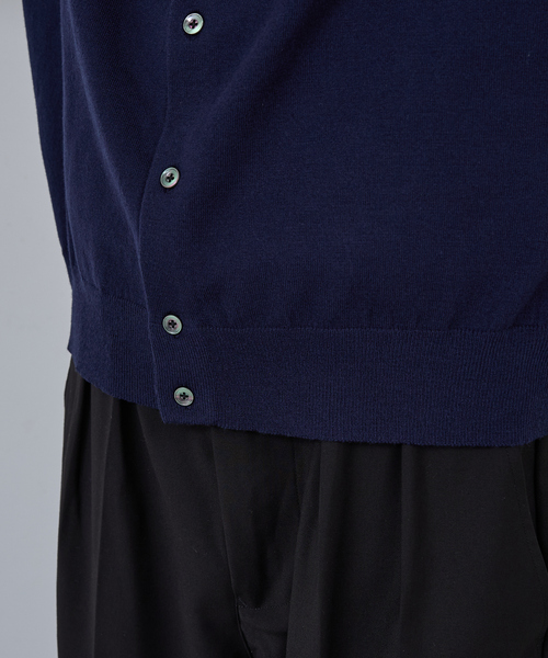 AH ABAHOUSE（エーエイチアバハウス）の「CASHMERE TOUCH KNIT SHIRT CARDIGAN / カシミヤタッチニットシャツカーディガン（ニット/セーター・メンズ・グレー/ブラック/ブラウン/ネイビー・46/48/44）」の19枚目の写真