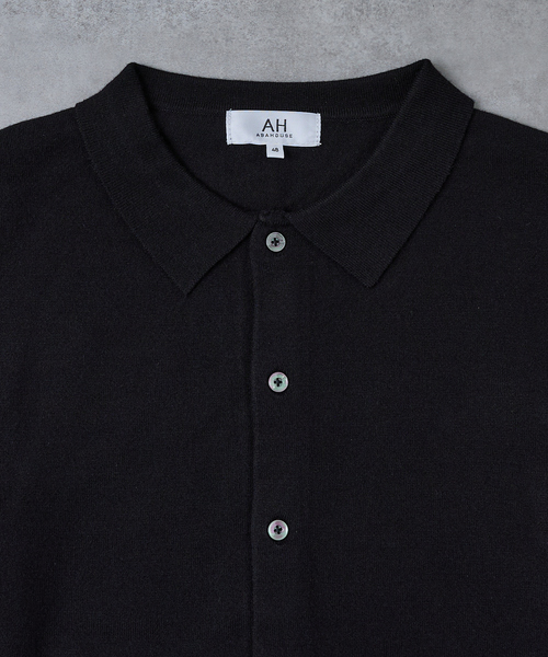 AH ABAHOUSE（エーエイチアバハウス）の「CASHMERE TOUCH KNIT SHIRT CARDIGAN / カシミヤタッチニットシャツカーディガン（ニット/セーター・メンズ・グレー/ブラック/ブラウン/ネイビー・46/48/44）」の12枚目の写真