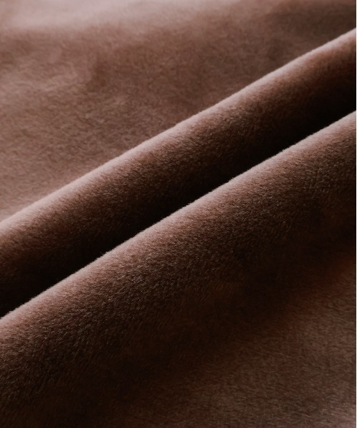 ad thie（アドティエ）の「サイドラインジップ ベロアパーカー（パーカー・レディース・ブラウン/ブラック・FREE）」の6枚目の写真