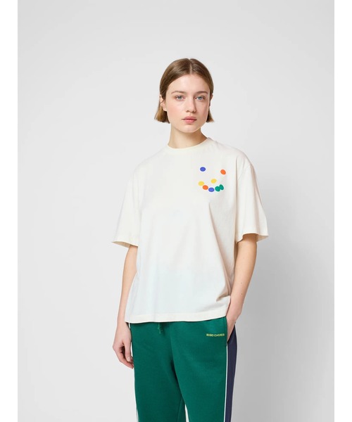 BOBO CHOSES(ボボショーズ)の「Thanks short sleeve T-shirt(Tシャツ/カットソー・レディース・オフホワイト・S/L/XL/XS/M)」の2枚目の写真