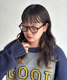 CPCM | 太フレームボストン型メガネ(サングラス)