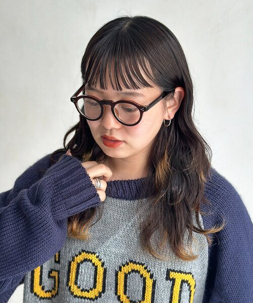 CPCM(シーピーシーエム)の「太フレームボストン型メガネ(サングラス・メンズ・ブラウン/ブラック・FREE)」の2枚目の写真