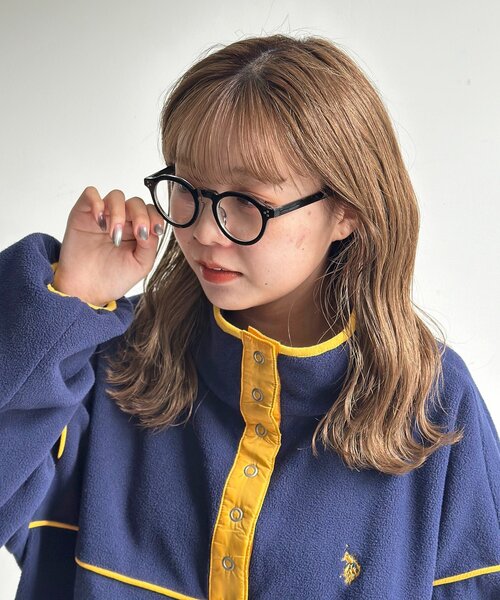 CPCM(シーピーシーエム)の「太フレームボストン型メガネ(サングラス・メンズ・ブラウン/ブラック・FREE)」の1枚目の写真