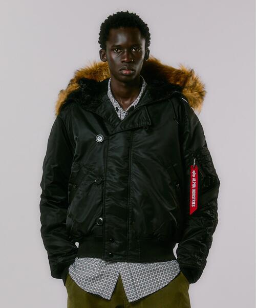 Alpha Industries（アルファインダストリーズ）の「Alpha Industries/アルファインダストリーズ/N-2B SHORT WAIST PARKA /エヌツービー ショート ウエスト パーカー（ミリタリージャケット・メンズ・ネイビー/その他10/ブラック・L/M/S/XL/2XL/XS）」の21枚目の写真