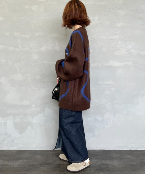 TOWNCRAFT（タウンクラフト）の「[TOWN CRAFT/タウンクラフト・THE FOX/ザフォックス] 別注 シャギーモヘア クルーネックニット（ニット/セーター・レディース・グレー/ブラック/ブラウン/ケリーグリーン/ネイビー・S/M/L）」の7枚目の写真