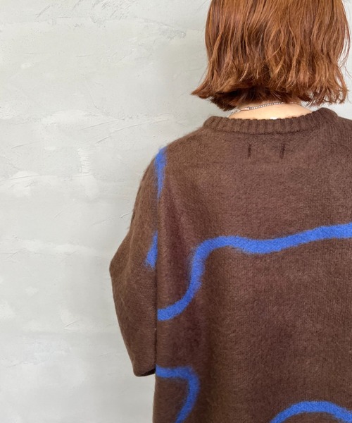 TOWNCRAFT（タウンクラフト）の「[TOWN CRAFT/タウンクラフト・THE FOX/ザフォックス] 別注 シャギーモヘア クルーネックニット（ニット/セーター・レディース・グレー/ブラック/ブラウン/ケリーグリーン/ネイビー・S/M/L）」の10枚目の写真