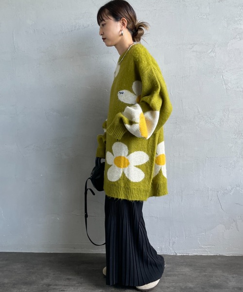 TOWNCRAFT（タウンクラフト）の「[TOWN CRAFT/タウンクラフト・THE FOX/ザフォックス] 別注 シャギーモヘア クルーネックニット（ニット/セーター・レディース・グレー/ブラック/ブラウン/ケリーグリーン/ネイビー・S/M/L）」の17枚目の写真