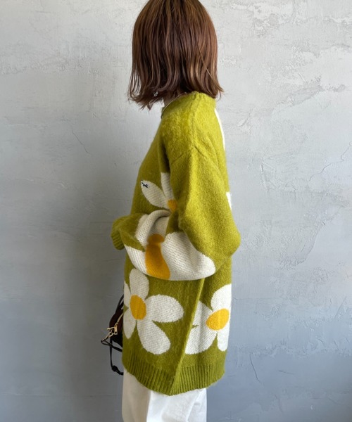 TOWNCRAFT（タウンクラフト）の「[TOWN CRAFT/タウンクラフト・THE FOX/ザフォックス] 別注 シャギーモヘア クルーネックニット（ニット/セーター・レディース・グレー/ブラック/ブラウン/ケリーグリーン/ネイビー・S/M/L）」の20枚目の写真