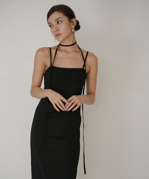 紐アレンジ キャミソール ワンピース KINO THE KEI ストラップ アレンジ キャミワンピース KINO THE KEI（ワンピース