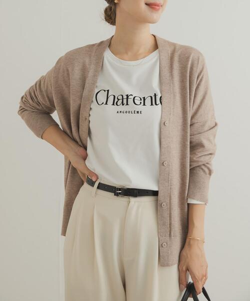 URBAN RESEARCH DOORS（アーバンリサーチドアーズ）の「フロッキーロゴプリントロングTシャツ（Tシャツ/カットソー・レディース・ホワイト系その他/グレー系その他・FREE）」の20枚目の写真