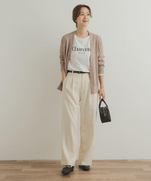 URBAN RESEARCH DOORS（アーバンリサーチドアーズ）の「フロッキーロゴプリントロングTシャツ（Tシャツ/カットソー・レディース・ホワイト系その他/グレー系その他・FREE）」の21枚目の写真