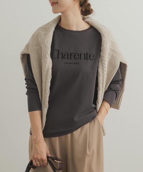 URBAN RESEARCH DOORS（アーバンリサーチドアーズ）の「フロッキーロゴプリントロングTシャツ（Tシャツ/カットソー・レディース・ホワイト系その他/グレー系その他・FREE）」の13枚目の写真