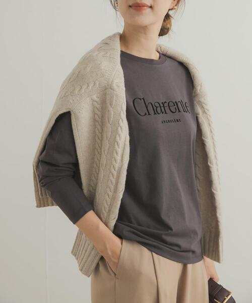 URBAN RESEARCH DOORS（アーバンリサーチドアーズ）の「フロッキーロゴプリントロングTシャツ（Tシャツ/カットソー・レディース・ホワイト系その他/グレー系その他・FREE）」の14枚目の写真