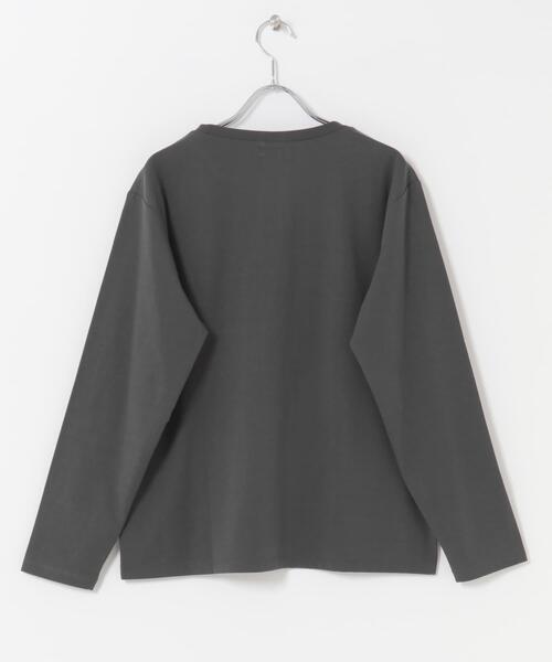 URBAN RESEARCH DOORS（アーバンリサーチドアーズ）の「フロッキーロゴプリントロングTシャツ（Tシャツ/カットソー・レディース・ホワイト系その他/グレー系その他・FREE）」の5枚目の写真