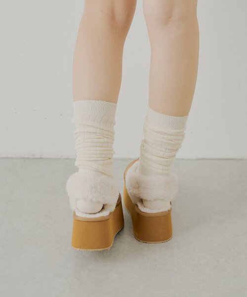 Chico(チコ)の「2way厚底ムートンサボ(その他シューズ・レディース・ブラック/ベージュ/キャメル/ブラウン・SMALL/MEDIUM/LARGE)」の8枚目の写真