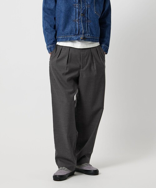 UNITED ARROWS & SONS(ユナイテッドアローズアンドサンズ)の「<UNITED ARROWS & SONS> WL/NY/PE 2P TPRD PANTS/スラックス(スラックス・メンズ・ダークグレー・XL/L/M/S)」の13枚目の写真