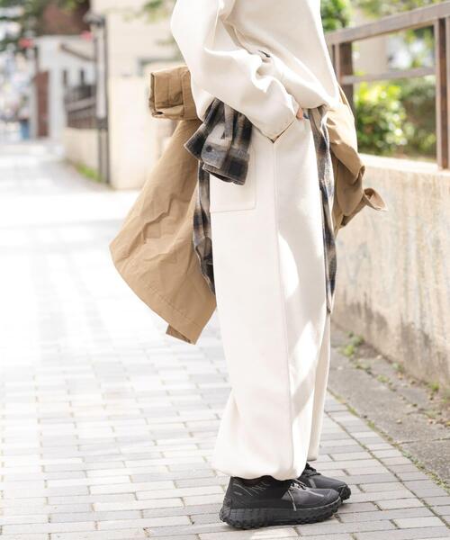 EKAL(エカル)の「ウォームドジャージワイドパンツ(その他パンツ・レディース・ブラウン/アイボリー/ブラック・ONE)」の5枚目の写真