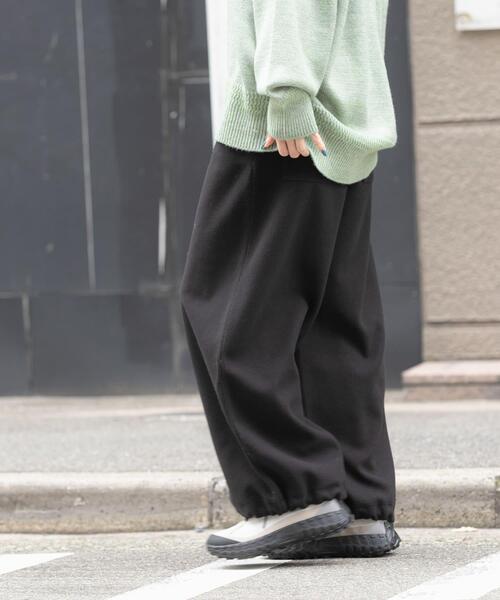 EKAL(エカル)の「ウォームドジャージワイドパンツ(その他パンツ・レディース・ブラウン/アイボリー/ブラック・ONE)」の15枚目の写真