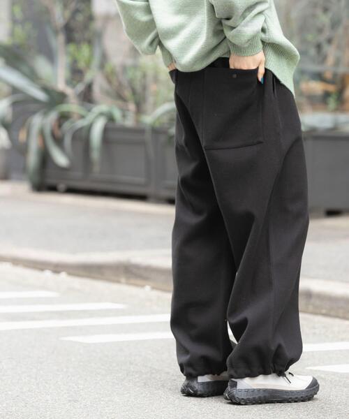 EKAL(エカル)の「ウォームドジャージワイドパンツ(その他パンツ・レディース・ブラウン/アイボリー/ブラック・ONE)」の12枚目の写真