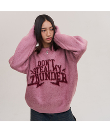 SUPERSUB（スーパーサブ）の「THUNDER ブラッシュドニット - ピンク（ニット/セーター）」