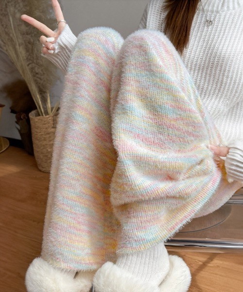 Miniministore(ミニミニストア)の「イージーパンツ ルームウエア 韓国風(スラックス・レディース・アイボリー/グレー/ピンク・M/L)」の1枚目の写真