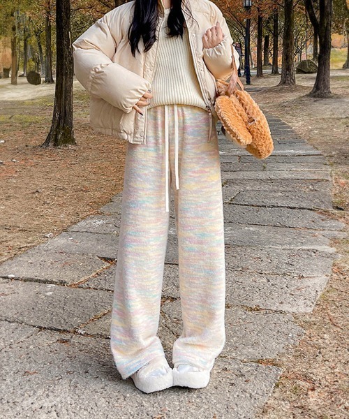 Miniministore(ミニミニストア)の「イージーパンツ ルームウエア 韓国風(スラックス・レディース・アイボリー/グレー/ピンク・M/L)」の9枚目の写真