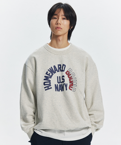 FRIZMWORKS(フリズムワークス)の「HOMEWARD BOUND SWEATSHIRT _ OATMEAL(スウェット・メンズ・その他・SMALL/MEDIUM/LARGE/X-LARGE)」の1枚目の写真
