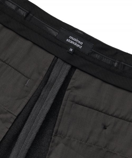 MUSINSA STANDARD WOMAN（ムシンサスタンダードウーマン）の「ウィメンズヘビーウェイト裏起毛ストレートヒドゥンバンディングスラックス[ミディアムグレー]（スラックス・レディース・その他・25/26/27/28/29/32/30/31/24）」の6枚目の写真