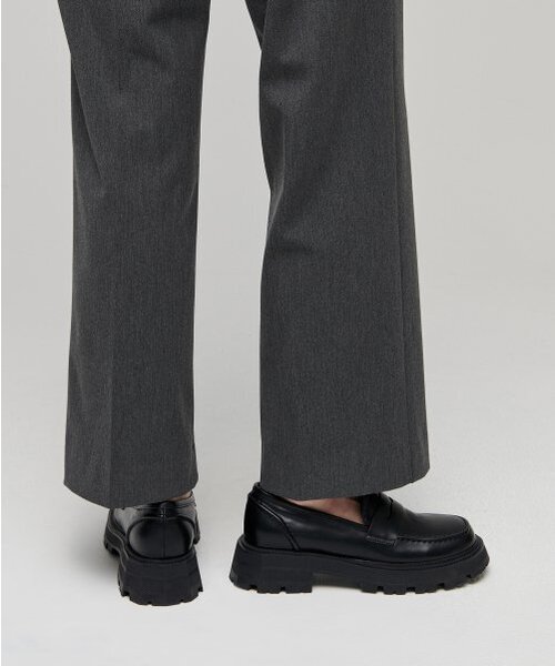 MUSINSA STANDARD WOMAN（ムシンサスタンダードウーマン）の「ウィメンズヘビーウェイト裏起毛ストレートヒドゥンバンディングスラックス[ミディアムグレー]（スラックス・レディース・その他・25/26/27/28/29/32/30/31/24）」の8枚目の写真