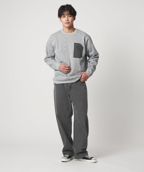 A DAY IN THE LIFE UNITED ARROWS(アデイインザライフユナイテッドアローズ)の「ニット フリース ジップポケット スウェット<A DAY IN THE LIFE>(スウェット・メンズ・ホワイト/グレー系/ブラック・S/M/L)」の6枚目の写真