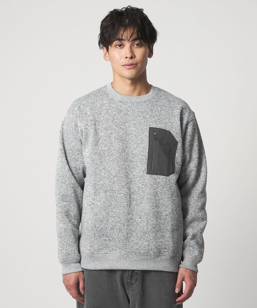 A DAY IN THE LIFE UNITED ARROWS(アデイインザライフユナイテッドアローズ)の「ニット フリース ジップポケット スウェット<A DAY IN THE LIFE>(スウェット・メンズ・ホワイト/グレー系/ブラック・S/M/L)」の7枚目の写真