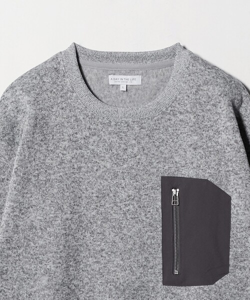 A DAY IN THE LIFE UNITED ARROWS(アデイインザライフユナイテッドアローズ)の「ニット フリース ジップポケット スウェット<A DAY IN THE LIFE>(スウェット・メンズ・ホワイト/グレー系/ブラック・S/M/L)」の12枚目の写真