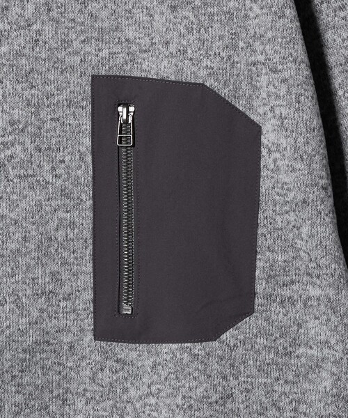 A DAY IN THE LIFE UNITED ARROWS(アデイインザライフユナイテッドアローズ)の「ニット フリース ジップポケット スウェット<A DAY IN THE LIFE>(スウェット・メンズ・ホワイト/グレー系/ブラック・S/M/L)」の15枚目の写真