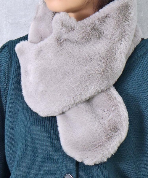 □染めブルーフォックス□ティペット/ショール□まとめ34本セット