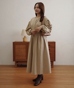 セール】【SETUP7】＜低身長向け＞襟付きクロスVネックロング