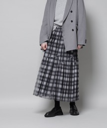 オンブレーチェックチュールスカート