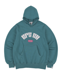 ERSCO（イーアルエスコ）の「アーチフード_ブルーグリーン（パーカー）」