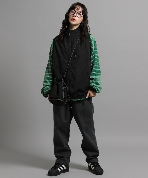 GEORGE'S（ジョージズ）の「ベロアボーダーロンT（Tシャツ/カットソー・メンズ・ネイビー/グリーン・MEDIUM/LARGE）」の3枚目の写真